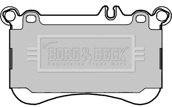 BORG & BECK Комплект тормозных колодок, дисковый тормоз BBP2331
